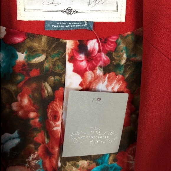 Cartonnier Anthropologie Red Jacket
Blazer NWT - Picture 11 of 11